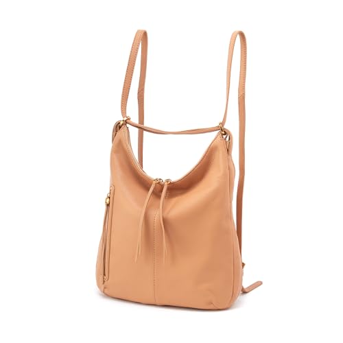 Image of HOBO Merrin Leather Bucket Backpack Convertible to Shoulder Bag for Women