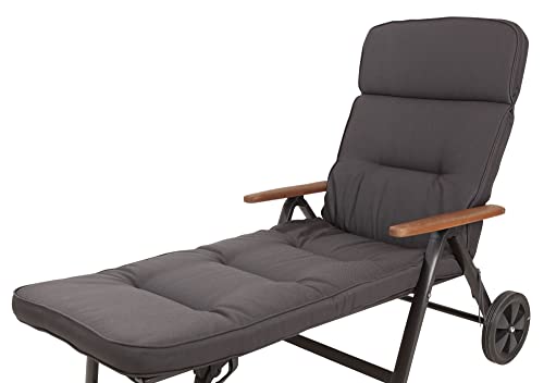 Kettler Polen KETTtex 2399 Auflage Rollliege Alicante extrabreit anthrazit 200x65x9cm wasserabweisend lichtecht Olefin Kettler Polen KETTtex 2399 Auflage Rollliege Alicante extrabreit anthrazit 200x65x9cm wasserabweisend lichtecht Olefin