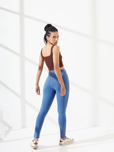 Image of Dolce Crudo Distressed High Rise Skinny Jeans for Women