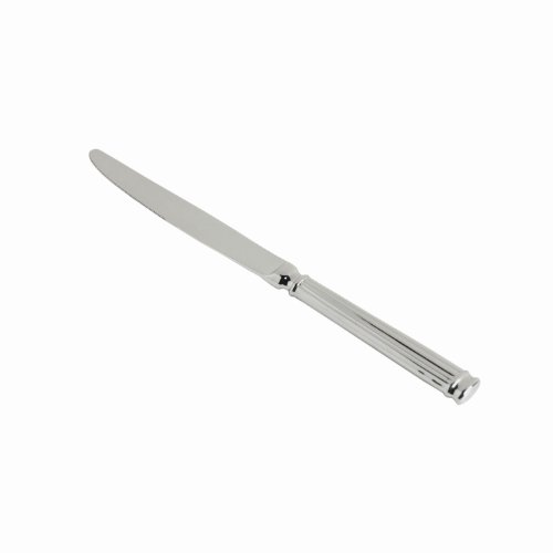 Fortessa Doria 18/10 Stainless Steel Flatware Solid Handle Dessert Knife, Set of 12