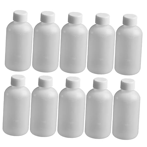 HEALEEP Thick Wall 250ml Narrow Mouth Bottles Plastic Storage Bottles Leakproof for Shampoo Lotion Water Acid/alkali Resistant