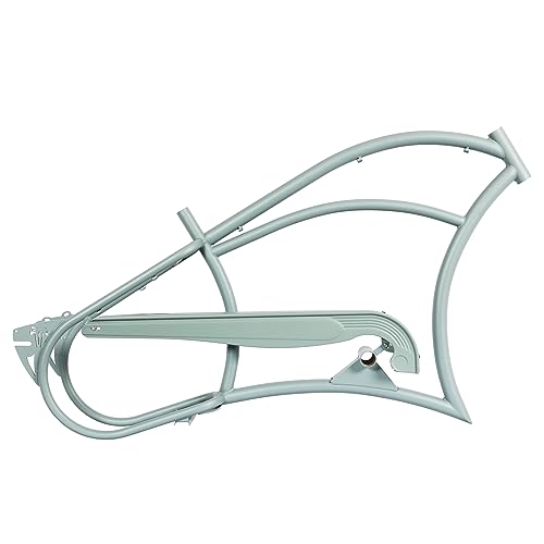 Cuadro de bicicleta playera MICARGI Stretch Cruiser de acero, 26", freno de disco dual, guardachain, para neumático 26" x 4.0 miniatura 1
