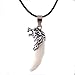 Produktbild Toporchid Punk Brave Männer Wolf Zahn Spike Anhänger Halskette Frauen Männer Schmuck