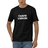 Funny Shirt Carpe Librum T-Shirt Damen Neuheit T-Shirts, Farbe:, L