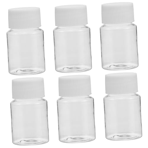 Didiseaon 6 Pack Mini Portable Medicine Bottle for Travel Foam Travel Size Foam Bottle Plastic Medicine Storage Containers