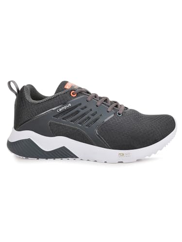 Campus Men Crysta Pro Running Shoes Gray 9UK Grey, Org - Image 4