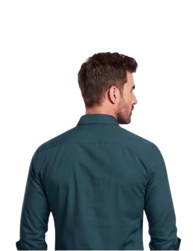 Image of Men's Double Flap Pocket | Regular Fit | Solid Spread Collar | Versatile Everyday Office Wear Comfortable |Stylish Design | Shirt
