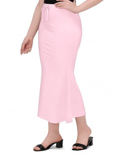Image of Stretchable Saree Shapewear Petticoat for Women,Skirts for Women,Smooth Curve 4-Way Stretch Fish Cut Peticote Innerwear,Shape Wear Dress for Saree