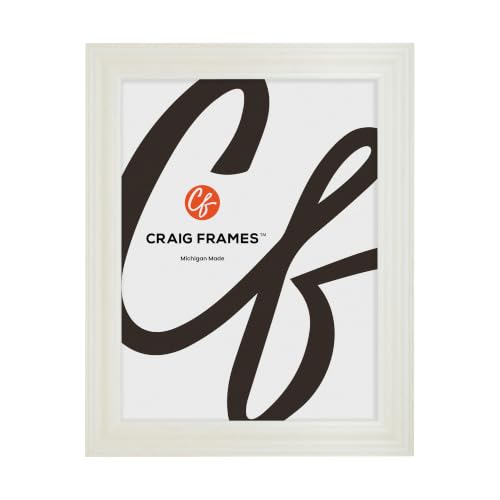 Craig Frames 24x32 Whitewash Picture Frame for Posters and Gallery Wall
