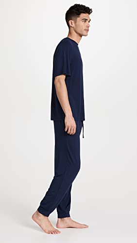 Eberjey Men's Henry Modal Short Sleeve & Pant PJ Set4