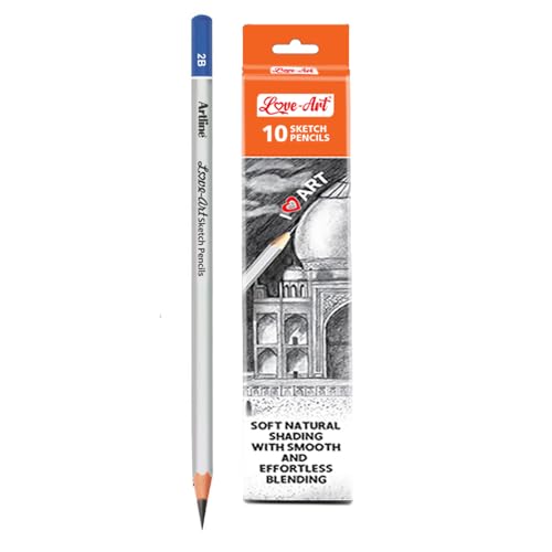 Image of Artline FD0600020009 2B Grade Sketch Pencil Set - Pack of 10