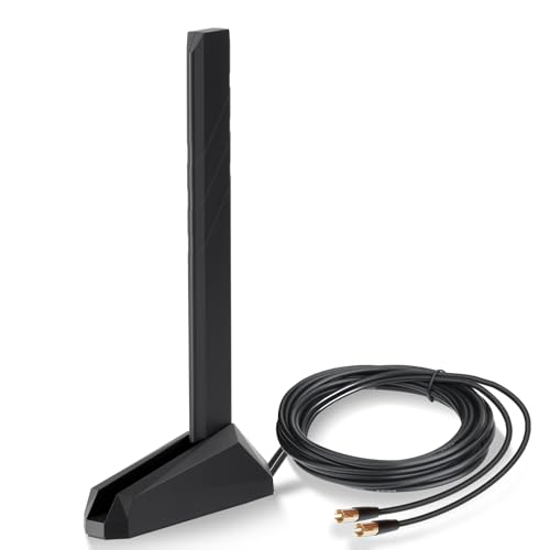 Image of Eightwood WiFi 7 Gaming PC Motherboard Antenna Tri-Band Magnetic Base Antenna with Push-on Connector for ASUS ROG Strix, TUF Gaming, ROG Crosshair, ProArt, Prime Series WiFi 7 Motherboards