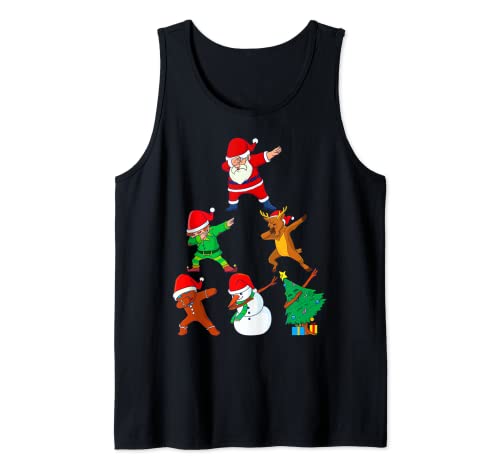 Dabbing Christmas Santa Best Friend Xmas Squad Dab per bambini e ragazzi Canotta