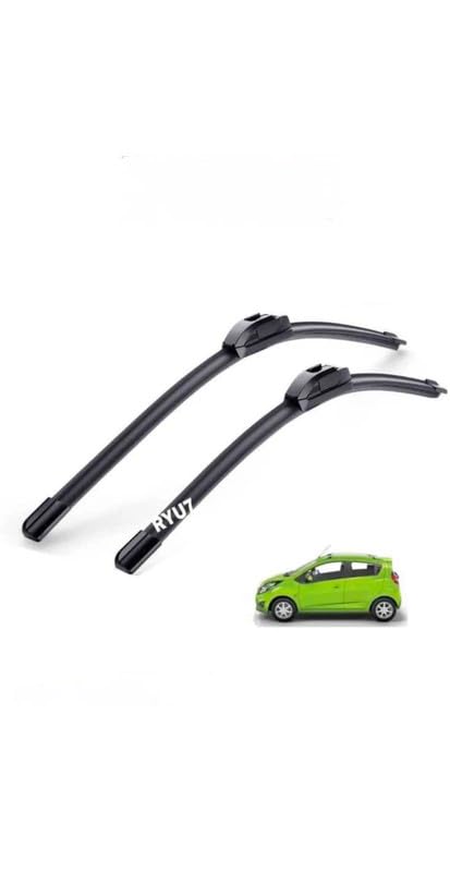 Image of All Season Frameless /Soft Wiper Blades Fits For Chevrolet Beat Size -22 inch /550mm+16 inch /400mm(Pack of 2)