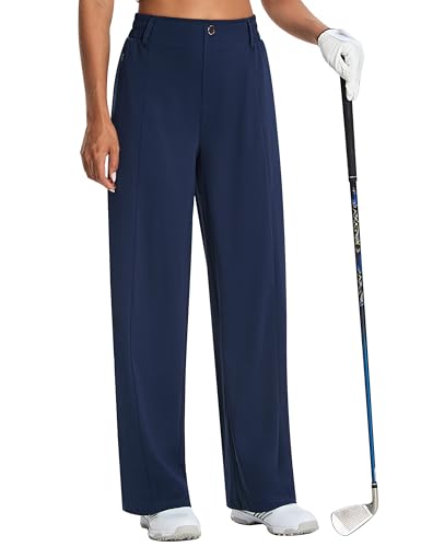 EZRUN Women's Wide Leg Golf & Travel Dress Pants Slacks UPF 50+