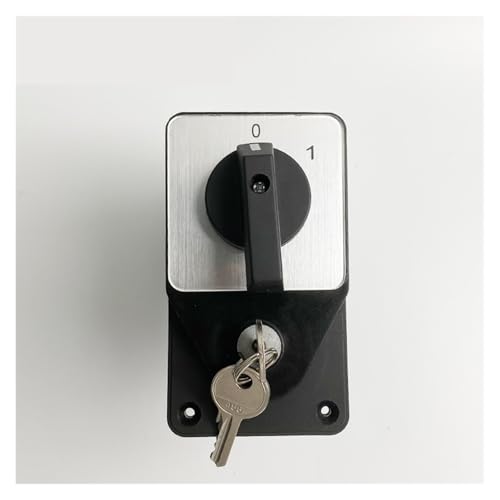 Selector de circuito bipolar plateado YMW26-63 de alta conductividad con llave de corte 3