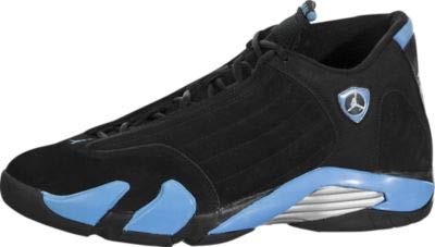 Jordan Air XIV (14) Retrô, Preto/University Blue-Metallic Silver, 11