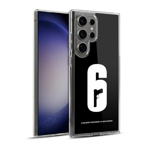 Coque Gel Rainbow Six Siege Galaxy S23 Ultra Head Case Designs MagSafe Noir Et Blanc Logos