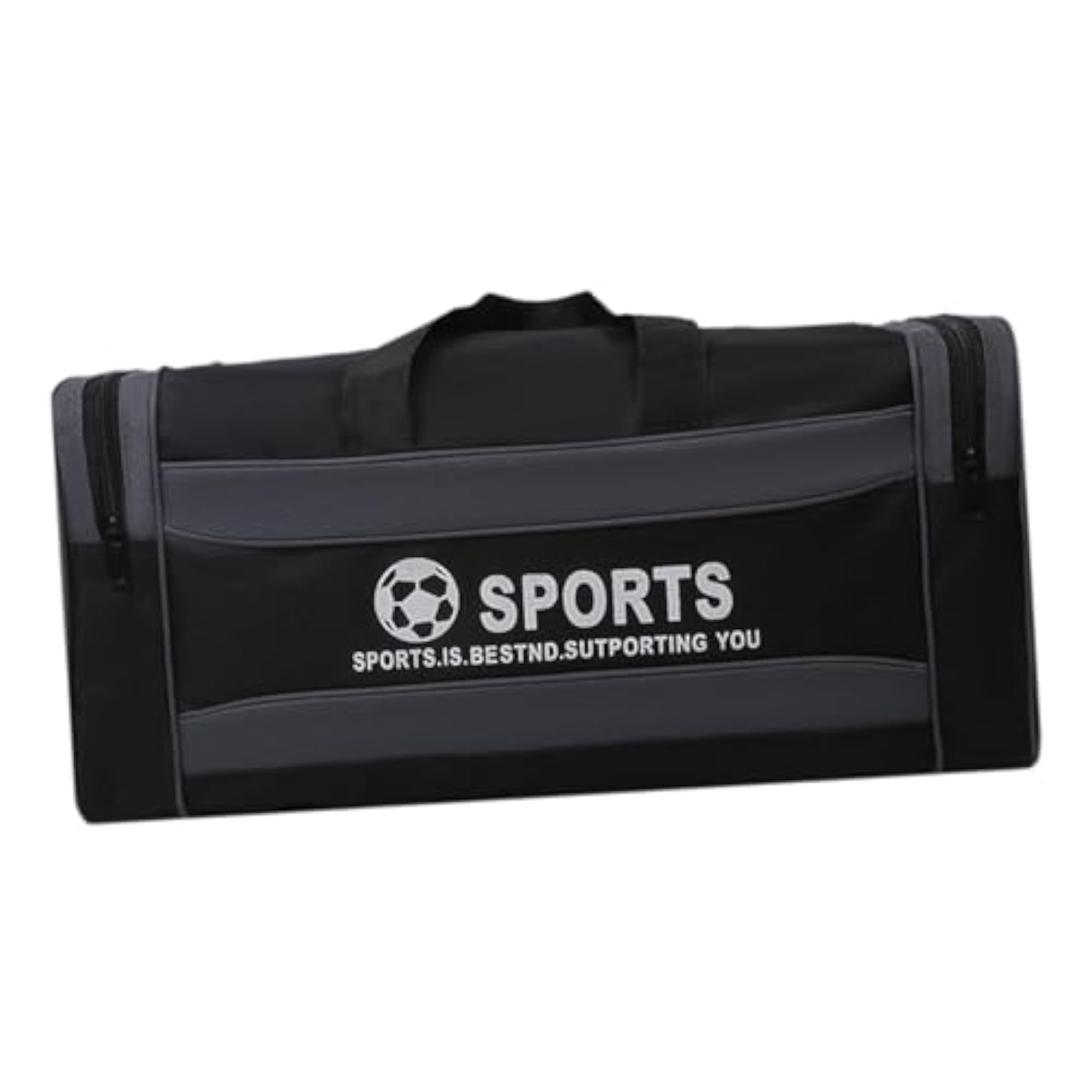 Foldable Dark Gray Travel Duffle Gym Bag