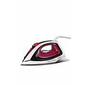 Pigeon by Stovekraft Vigour Max Steam Iron Press Box. Automatic Electric Iron for Wrinkle Free Clothes (1600 Watt, White, Red)