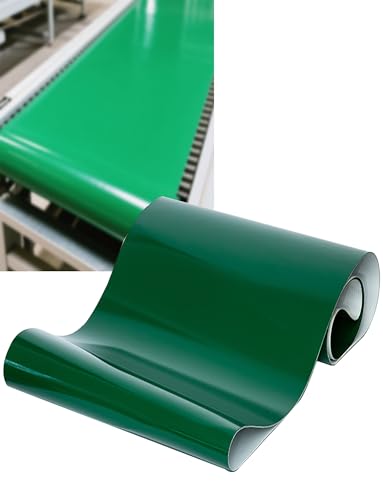Banda transportadora de PVC verde de 2 mm para transmisión comercial de 10x180 cm 2