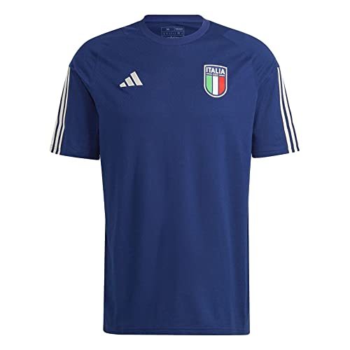 Adidas Italia Tiro 23 t-shirt en coton bleu pour homme