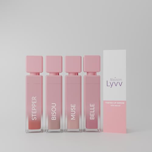 Tinted Lip Serum, Hydrating & Plumping Lip Gloss with Hyaluronic Acid, Vitamin E & Peppermint, Glossy Finish, Nourishing Lip Moisturizer, Stepper - 5 ml/0.17 fl oz