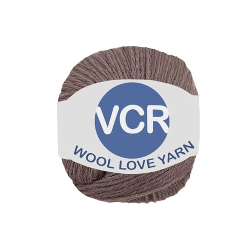 Image of VCR Pastel Brown Yarn, 25 Grams Hank, 85 Meters Length, 100% Merino Wool, Pack of 1, Shrink-Resistant Soft, Warm and Premium Wool Yarn for Knitting, Crochet and Craft Projects
