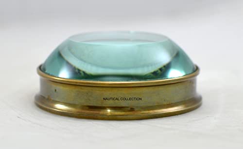 Brújula Náutica Vintage de Latón Abierta con Lente miniatura 4