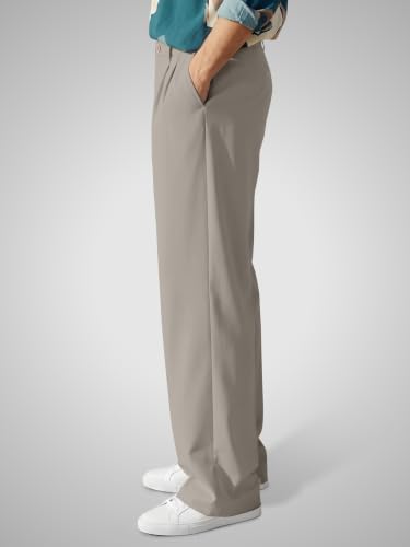 Image of FTX Men's Korean Style Casual Trouser | Premium Lycra Stretch Fabric | Smart Regular Fit | 2 Side Pockets | Comfortable Stretchable Everyday Wear Pants