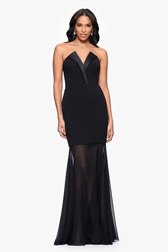 Image of Betsy & Adam Women's Cape Sleeve High Neck Bodycon Knee Length Dress with Cutout