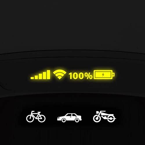 YSJJZRL 2 Pack Personalidad y Creatividad Señal WiFi 100% Power Car Sticker Reflectante Autocar Ventana Decoración Calcomanía Auto Accesorios Cover
