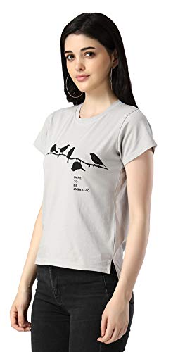 Image of Leriya Fashion Women's Rayon Regular Fit Striped Tie-Dye Top With Half Sleeves for Office Wear, Casual Wear Western Short Sleeve Pajama Sleep