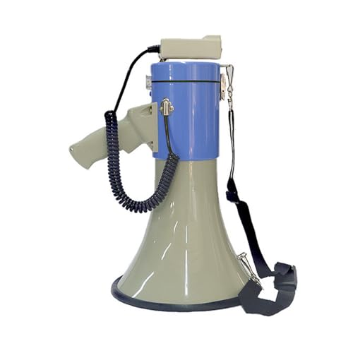 Bullhorn - Altoparlante megafono con registrazione e riproduzione, ideale per uso esterno, cheerleader e applicazioni di polizia