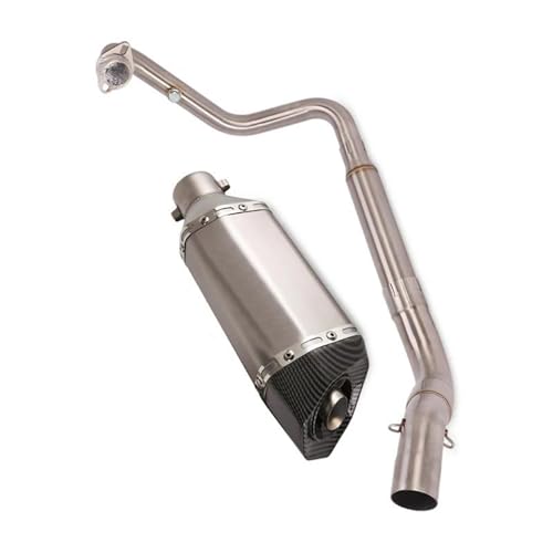 Tube d'échappement 51mm en inox pour moto Zontes ZT310R 310T 310X 2018-2020