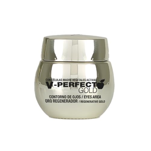 Thader Pharma Contorno de ojos con Oro regenerador V-Perfect Gold ideal para piel madura, 30 ml