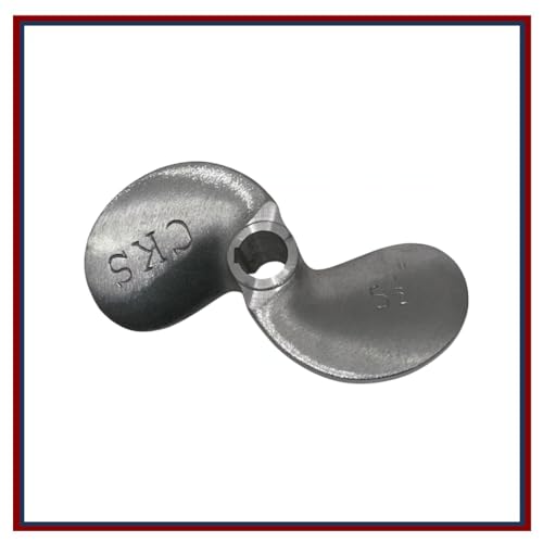 The Willpower Group CKS Aluminum Propeller for Longtail Mud Motor Long Tail Boat - Short Tail Kit Surface Drive 5 1/2