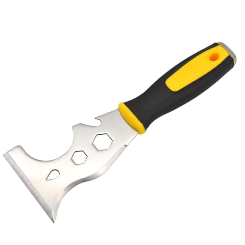 Zaptec 13 in 1 Stainless Steel Multi-Purpose Putty Knife 3" Paint Scraper, Taping Knife, Painters Tool, Paint Roller Cleaner, Straight & Curved Scraper, Hammer (B0CNK41MXL) Amazon Price History, Amazon Price Tracker