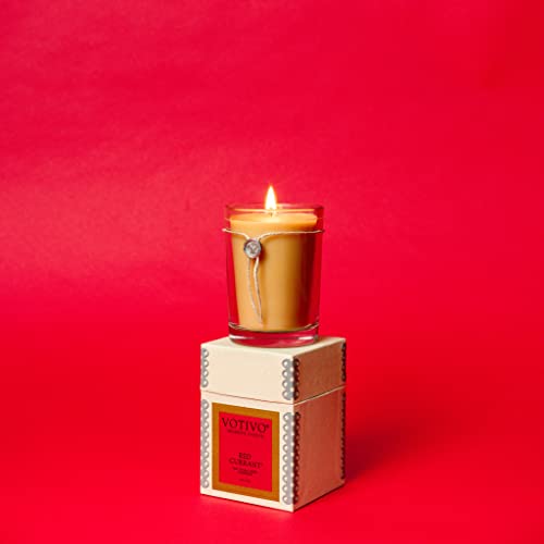 Votivo Red Currant 6.8 Oz Aromatic Candle | Soy Wax Blend | Luxury Glass Jar Scented Candle & Box | Candles For Home Scented | Candle Gifts | Long Burning & Highly Scented #TOP1