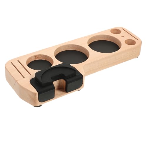 BRIGHTFUFU Wooden Coffee Tamper Stand & Holder