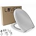 Produktbild LUVETT® Toilettendeckel mit Absenkautomatik C770 oval, WC-Sitz mit 3 Befestigungsvarianten zur Wahl, Klobrille zum abnehmen aus antibakteriellem Duroplast, Farbe:Manhattan Grau