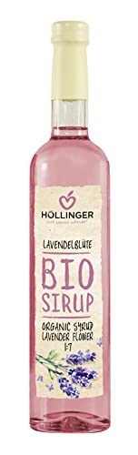 Höllinger Bio Lavendelblüten Sirup - Erleben Sie den Duft und Geschmack der Lavendelblüte in unserem hochwertigen 0,5L Glas