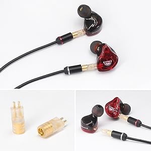 okcsc MMCX Female(Cable Side) to EXK (Earphone Side) Adaptor Compatible for Sony MDR EX1000 EX800 MDR7550 EX600 Connector Transparent - Image 3