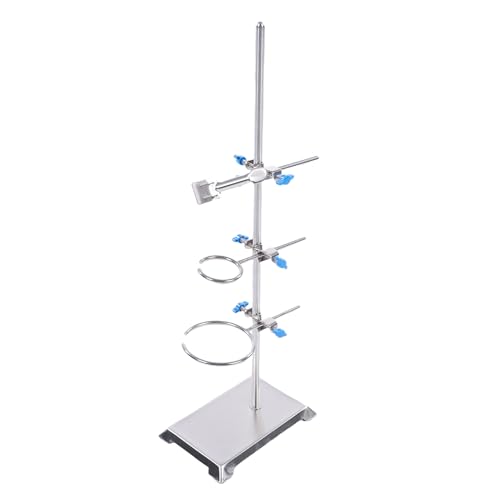 Support de laboratoire stable anti-basculement avec pinces de réglage pour flacon