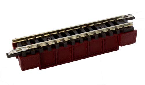 Rokuhan 7297085 (R085) Solid Wall Bridge Dark Red 55mm