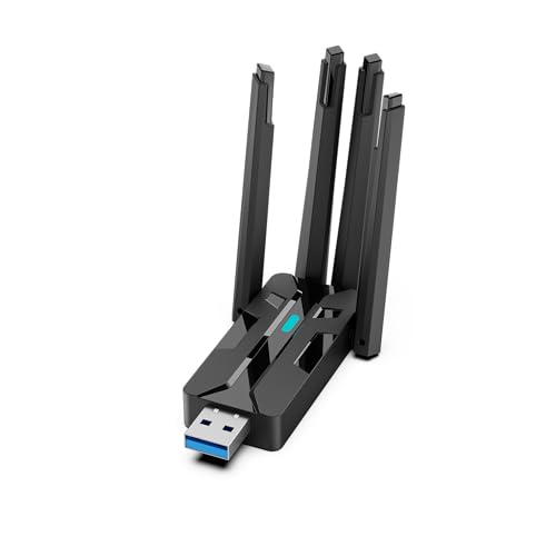 Adattatore WiFi 6 Bluetooth 5.4 USB 2in1, dual band 2,4/5GHZ ax900Mbps per PC/laptop/desktop,...