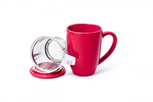 Shamila Becher Love mit Sieb und Deckel - Teebecher - Tee - Teetasse - Tasse Cover