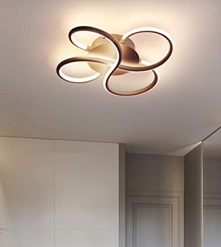 Plafonnier LED salon dimmable avec télécommande pour lustre de couloir