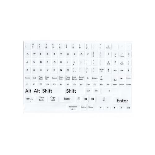 Image of Generic English Keyboard Stickers for Laptop, Full Layout, White