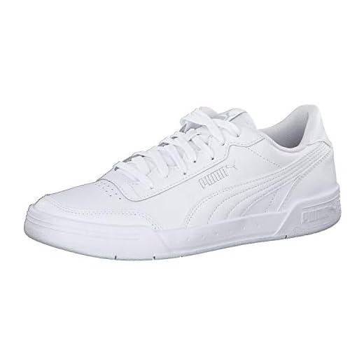 PUMA Herr Caracal fotbollsskor, Vit - Vit Puma vit Puma Silver - 37 EU